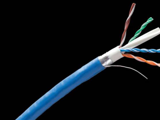 Cat6A FUTP屏蔽線纜非粘連線對雙絞線和粘連線對雙絞線